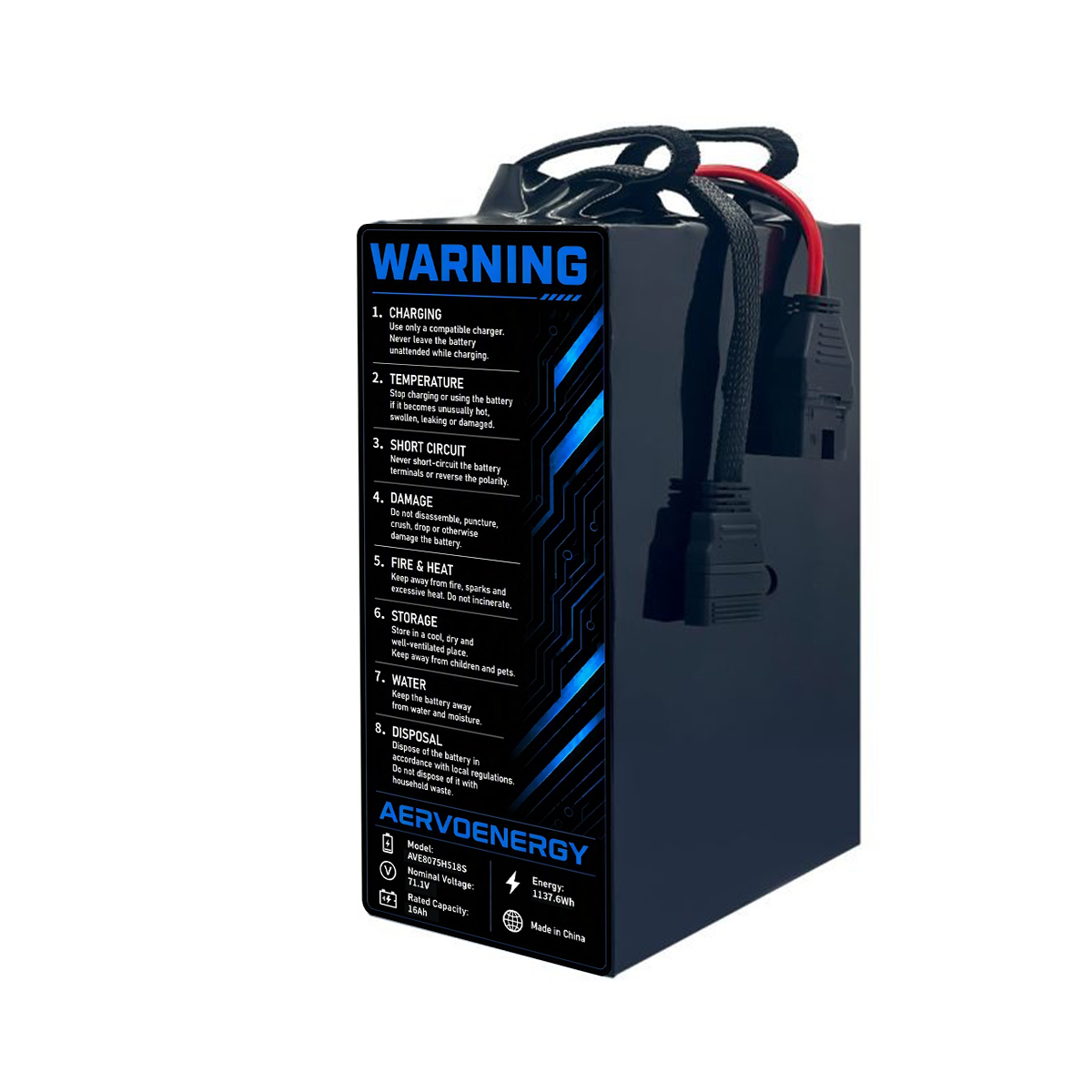 18S 16000mAh 71.1V 10C Semi-Solid UAV Drone Battery - Image 3