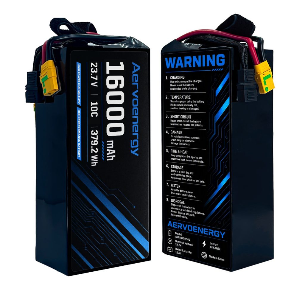 6S 16000mAh 23.7V 10C Semi-Solid UAV Drone Battery