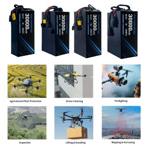 12S 30000mAh 44.4V 5C Semi-Solid UAV Drone Battery - Image 6