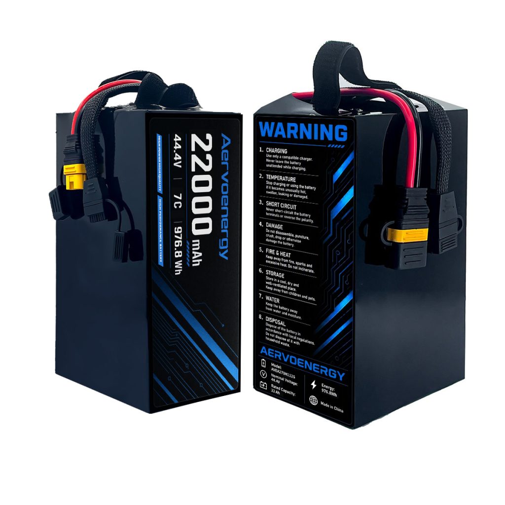 12S 22000mAh 44.4V 7C Semi-Solid UAV Drone Battery