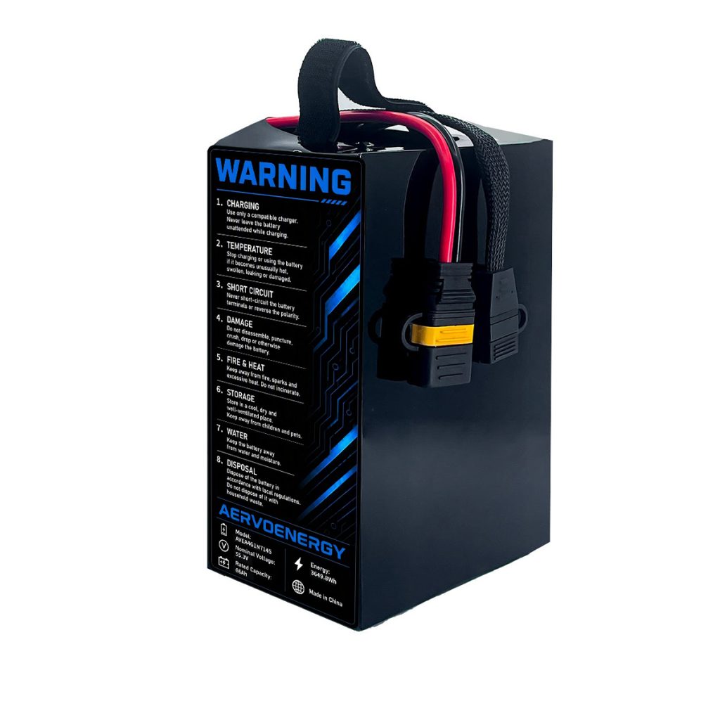 14S 66000mAh 55.3V 5C Semi-Solid UAV Drone Battery