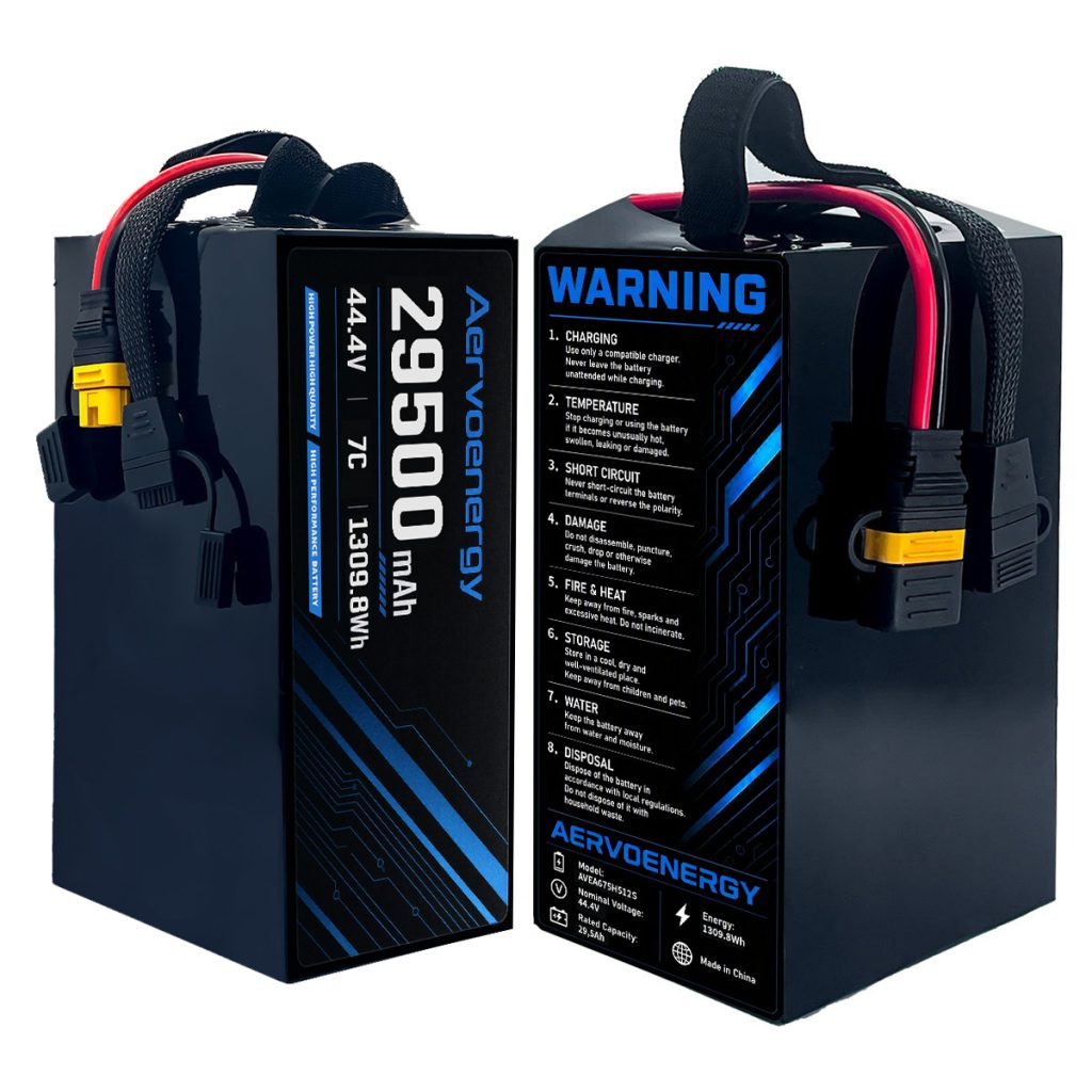 12S 29500mAh 44.4V 7C Semi-Solid UAV Drone Battery