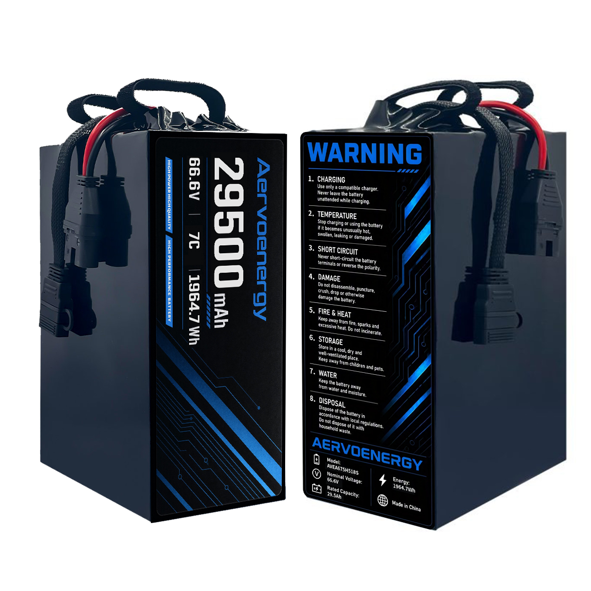 18S 29500mAh 66.6V 7C Semi-Solid UAV Drone Battery - Image 1