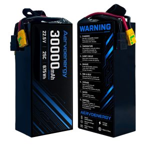 6S 30000mAh 22.5V 25C Semi-Solid UAV Drone Battery - Image 1