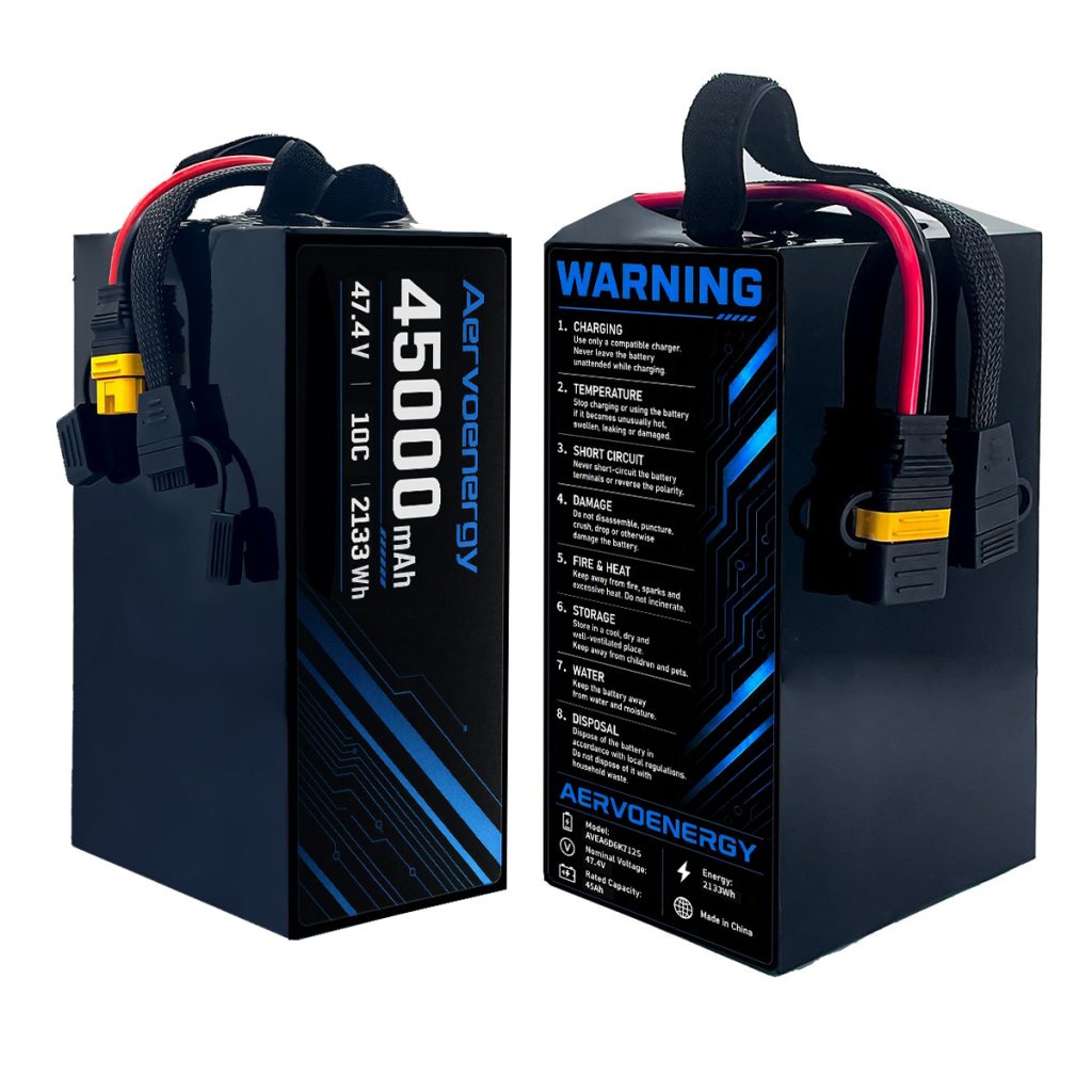 12S 45000mAh 47.4V 10C Semi-Solid UAV Drone Battery