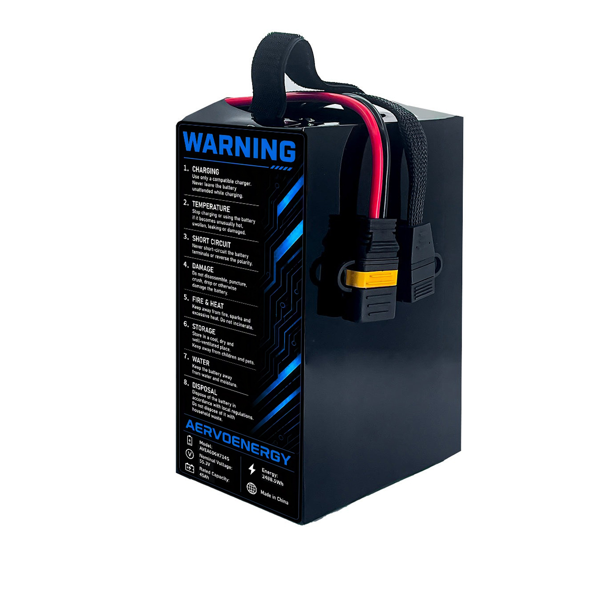 14S 45000mAh 55.3V 10C Semi-Solid UAV Drone Battery - Image 3