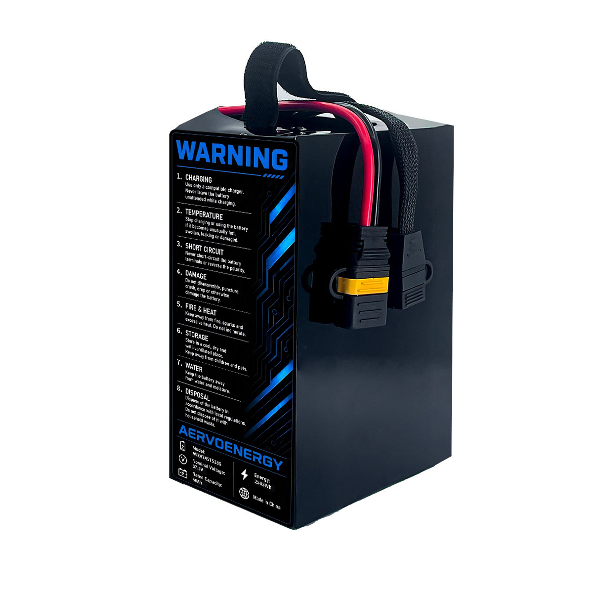 18S 38000mAh 67.5V 25C Semi-Solid UAV Drone Battery - Image 3