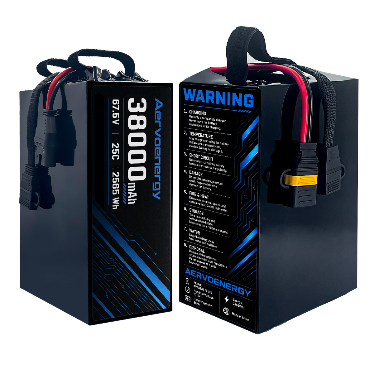 18S 38000mAh 67.5V 25C Semi-Solid UAV Drone Battery - Image 1