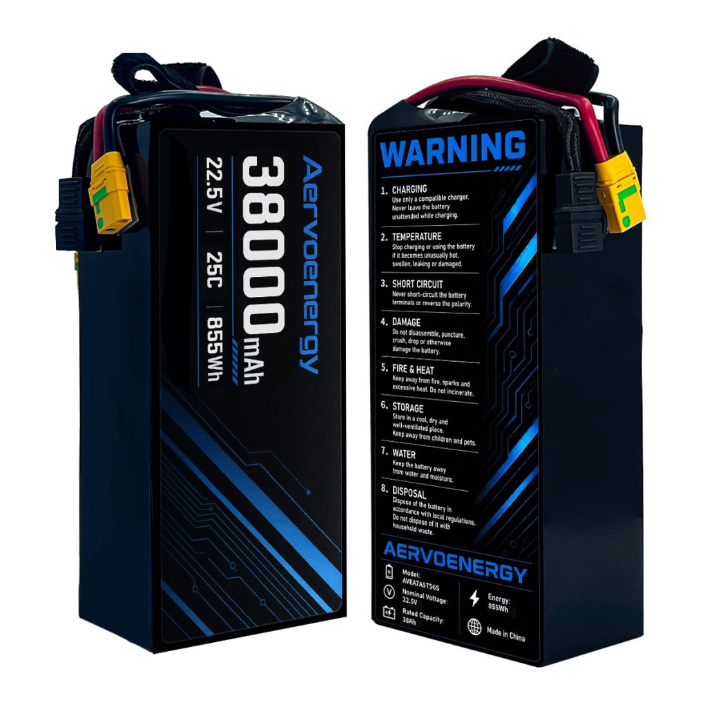 6S 38000mAh 22.5V 25C Semi-Solid UAV Drone Battery