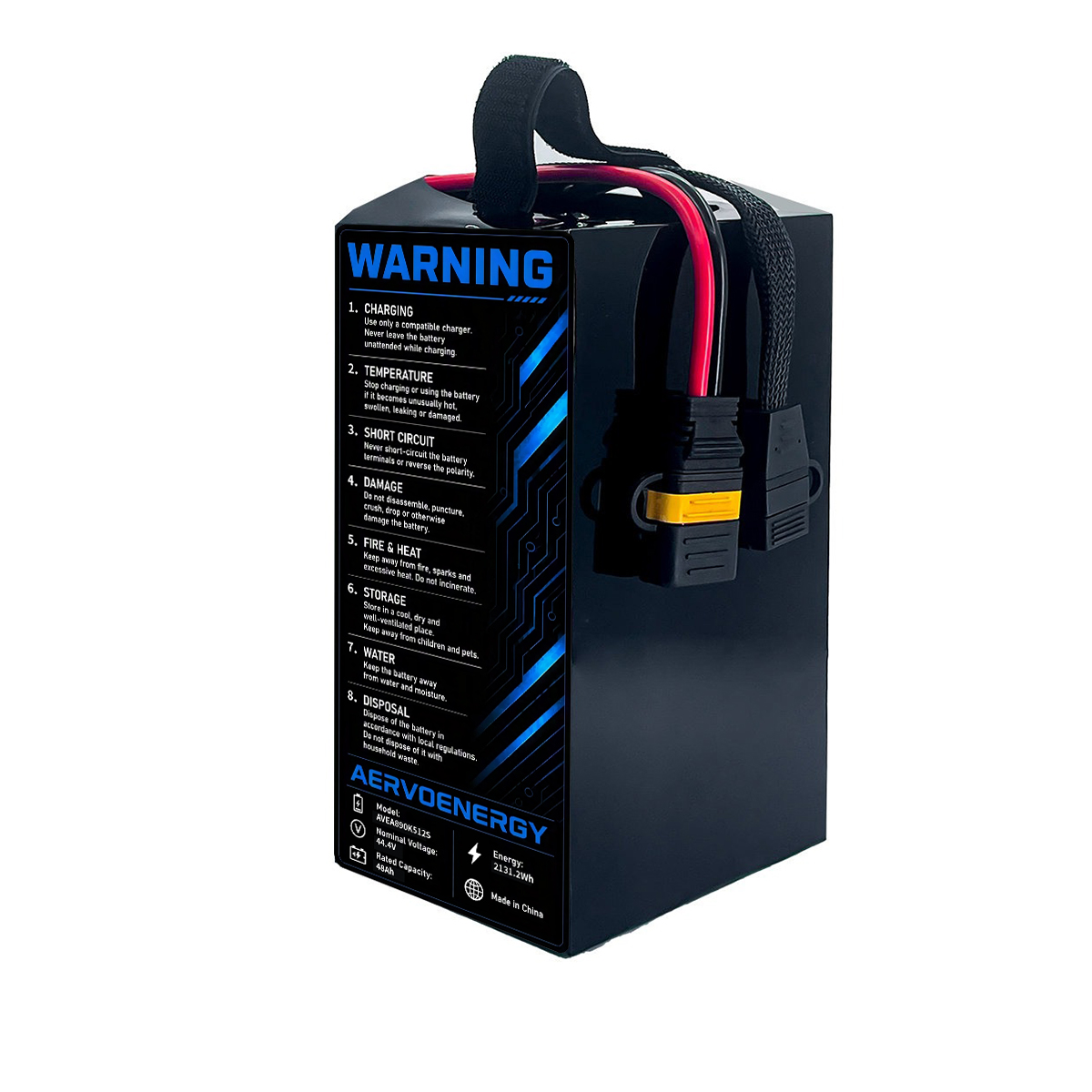12S 48000mAh 44.4V 5C Semi-Solid UAV Drone Battery - Image 3