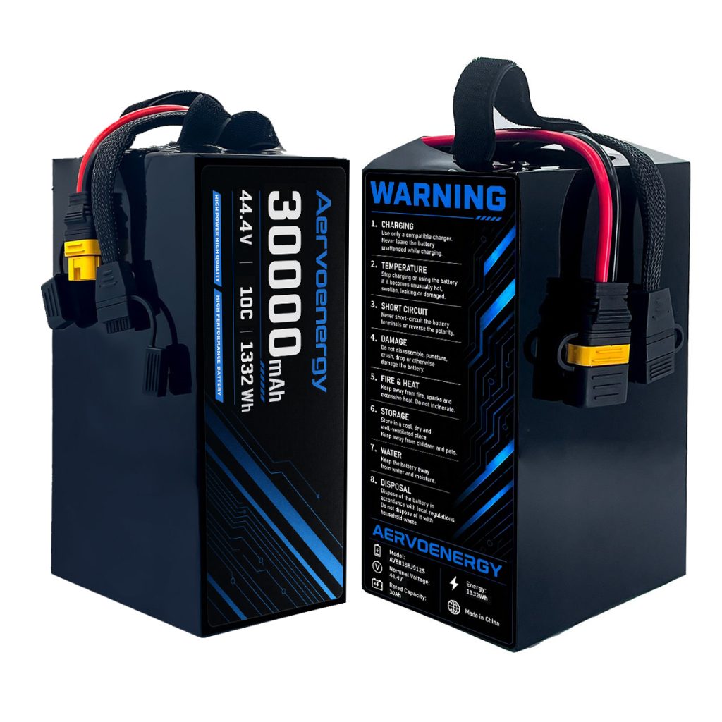12S 30000mAh 44.4V 10C Semi-Solid UAV Drone Battery